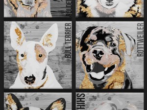paintings collection dogs 3d 3D Model