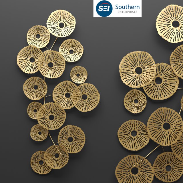 southern enterprises aura abstract wall sculpture 3D 模型 .c4d .max .obj .3ds .fbx .stl .blend