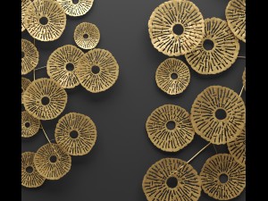 southern enterprises aura abstract wall sculpture 3Dモデル
