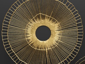 wall decor futuristic coral panel 3d 3D 모델