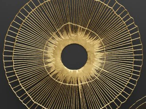 wall decor futuristic coral panel 3d 3D Model