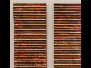 uttermost adara copper wall art - set 3D Model