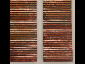 uttermost adara copper wall art - set 3D Model