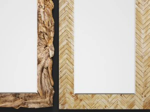 mirror uttermost teak root natural demetria 3D Model