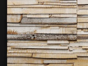 art wall of wooden planks 3D Model