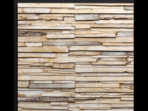 art wall of wooden planks 3Dモデル