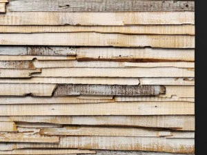 art wall of wooden planks 3D Model
