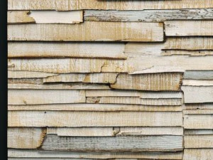 art wall of wooden planks 3D Model