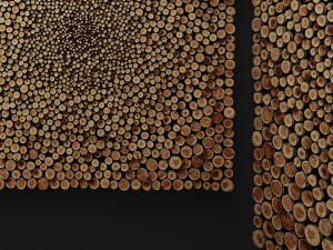 mosaic wood panel 3d 3D Model