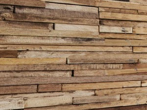 art wall of wooden planks 3d 3 3D Model