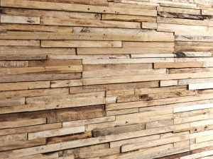 art wall of wooden planks 3d 3 3D Model