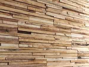 art wall of wooden planks 3d 3 3D Model