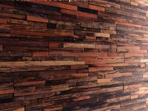 parete artistica di assi di legno 3d Modello 3D