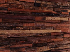 art wall of wooden planks 3d 3Dモデル