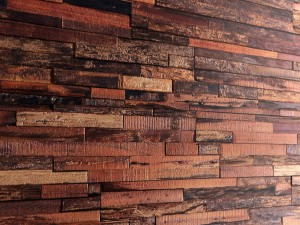 art wall of wooden planks 3d 3Dモデル