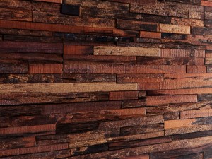 art wall of wooden planks 3d 3Dモデル