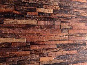art wall of wooden planks 3d 3Dモデル