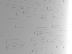 art wall of wooden planks 3d 3Dモデル