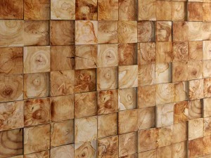 mosaic wood panel 3d set 3D Model