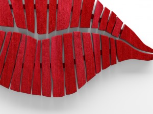 wall art lips Modelo 3D