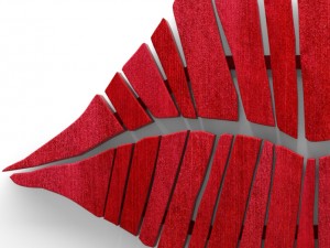 wall art lips Modelo 3D