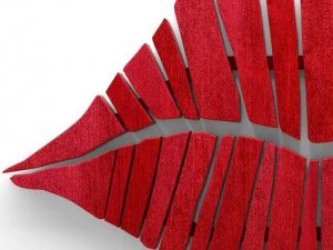 wall art lips 3D Model