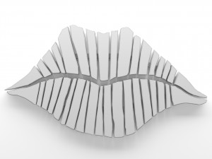 wall art lips Modelo 3D