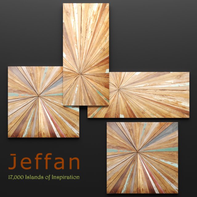 jeffan vintage square wall decor 3D Model .c4d .max .obj .3ds .fbx .stl .blend 