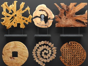 jeffan art wood decor set Modelo 3D