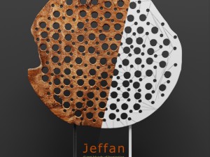 jeffan art wood decor set 3D Model