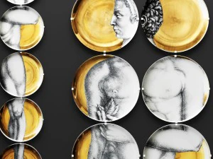 decorazione murale dei piatti fornasetti Modello 3D