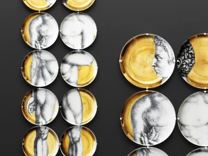 decorazione murale dei piatti fornasetti Modello 3D