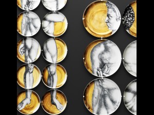 wall decoration of the dishes fornasetti 3D 模型