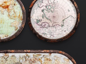 mirror set map imax corporation accessories Modello 3D