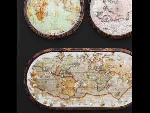 mirror set map imax corporation accessories 3D Model