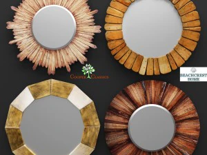 набір дзеркал 3D Модель