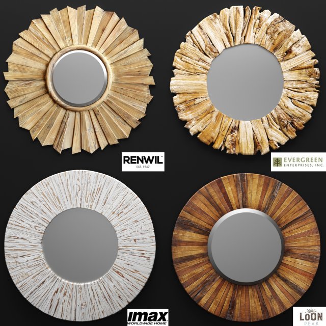 mirror set 3d Modello 3D .c4d .max .obj .3ds .fbx .stl .blend 