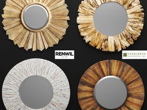 conjunto de espelhos 3d Modelo 3D