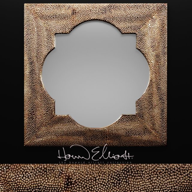 howard elliott raymus hammered silver mirror Modello 3D .c4d .max .obj .3ds .fbx .stl .blend 