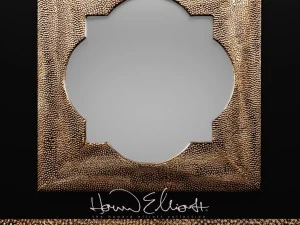 Howard Elliott Raymus espelho prateado martelado Modelo 3D