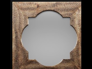 howard elliott raymus hammered silver mirror Modello 3D