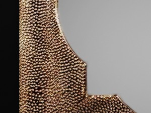 howard elliott raymus hammered silver mirror Modello 3D