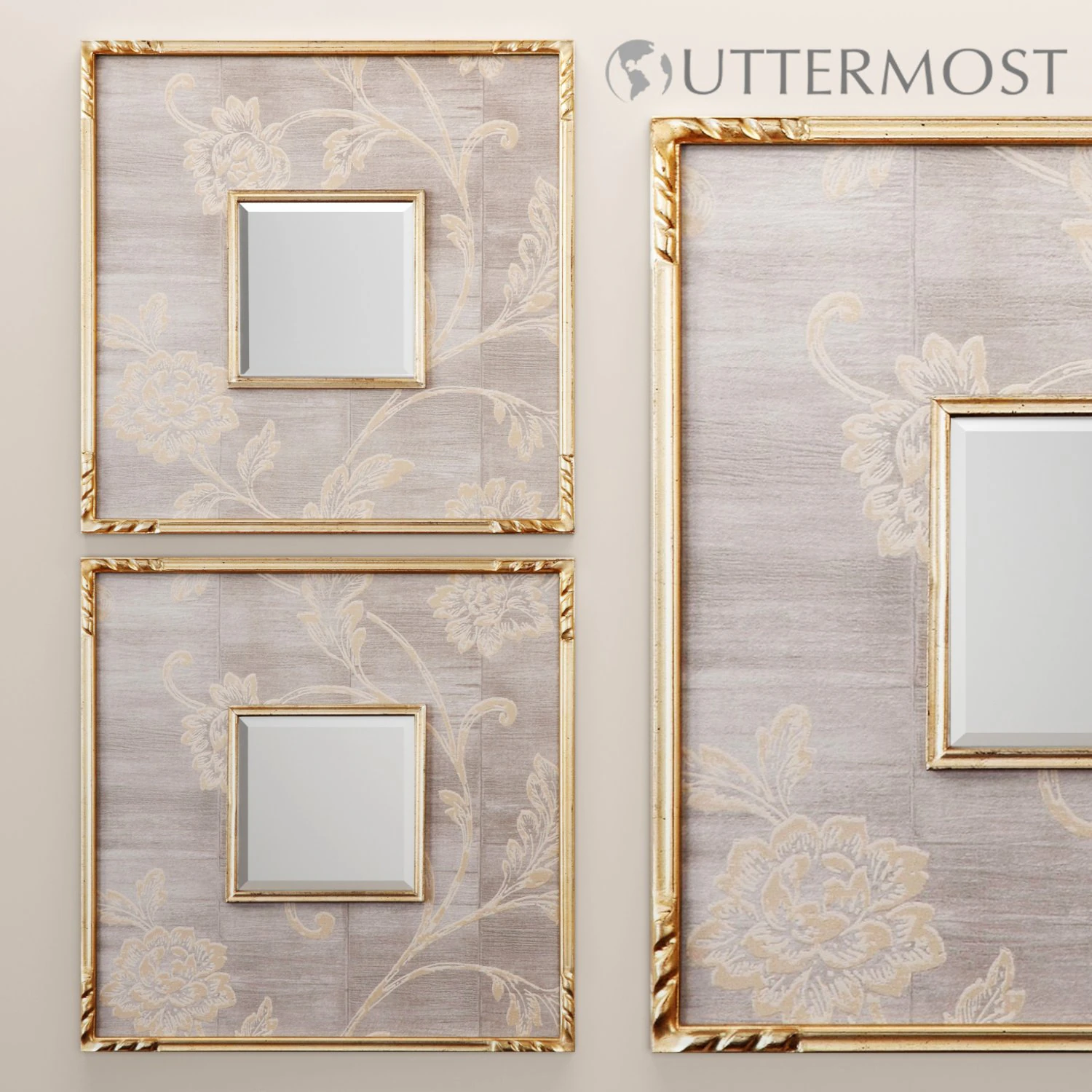 evelyn square mirror uttermost 3D Model .c4d .max .obj .3ds .fbx .stl .blend