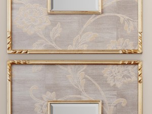 evelyn square mirror uttermost Model 3D