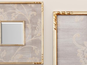 evelyn square mirror uttermost Model 3D