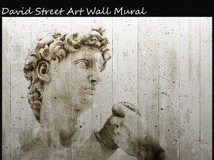 david street art wall mural 3D Model