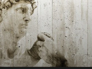 david street art wall mural 3D Model