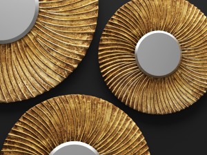 piece swirl mirror set 3D मॉडल
