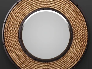 Howard Elliott 13248 espelho de corda de South Hampton Modelo 3D