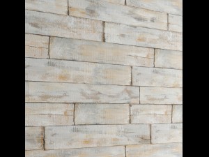 art wall of wooden planks 3d Modello 3D